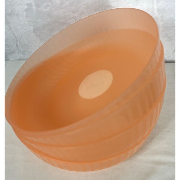 Mainstays Set of 4 Dinner Bowls BPA Free Melon / Pink 42 oz NEW - Picture 4 of 4